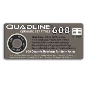  Quadline Ceramic Bearings 608   8 pack