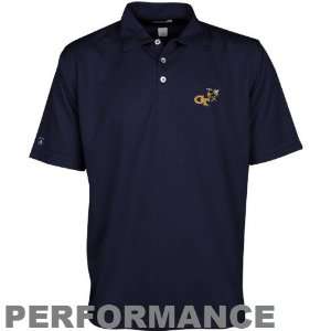   Tech Yellow Jackets Navy Blue Excellence Polo