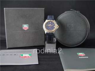  Tag Heuer Mens Mid Size S/el 2 Tone Stainless Steel with Blue Dial 