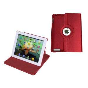  MiTAB Rotating Red Bycast Leather Case / Cover & Snyc 
