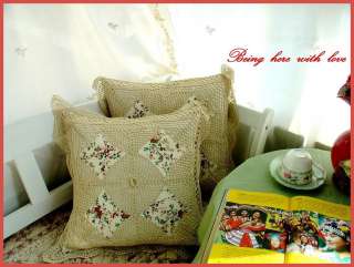   crochet and patchwork pillow brings you home more country rhythm this