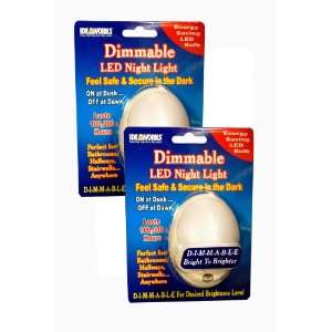  DIMMABLE LED NIGHT LIGHT SET OF 2 (FEEL SAFE AND SECURE IN 