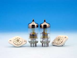 ECC84 RFT TUBE MATCHED PAIR TESTED* TUBES + SOCKETS  