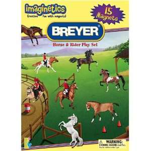  Breyer Horses & Rider Magnet Play Set