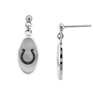  NFL Indianapolis Colts Stainless Steel Sports CZ Accent 