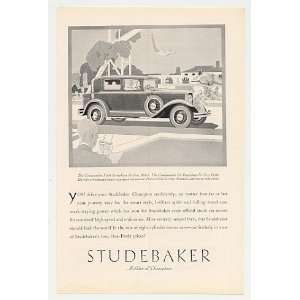  1929 Studebaker Commander Eight Brougham Print Ad