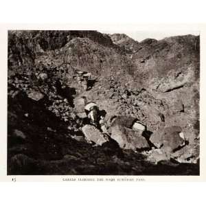 1906 Print Camels Climbing Naqb Buderah Pass Mountains 