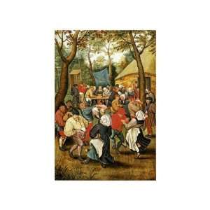  Wedding Feast by Pieter Brueghel. size 10.75 inches width 