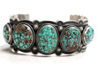 Gary Reeves Stunning Old Style Navajo Turquoise Cuff  