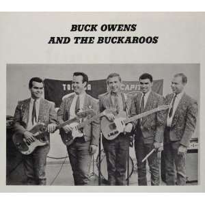  1967 Buck Owens Buckaroos Country Music Halftone Print 