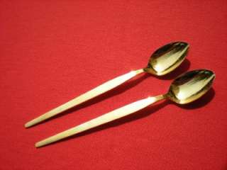 Stanley Roberts Gold Nobility Iced Teaspoons 2  