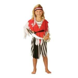   Childrens Pirate Girl Fancy Dress Costume   Medium Size Toys & Games