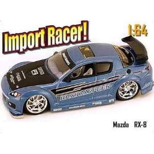   Import Racer Blue Mazda RX 8 164 Scale Die Cast Car Toys & Games