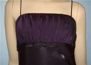 NWT BETSY & ADAM Purple Iridescent Formal Evening Dress Gown Sz 8P 8 