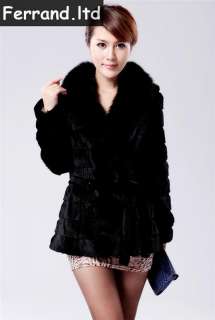 New Real Genuine Rabbit Fur Coat/Jacket/Vest Women For Winter Series 