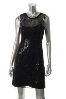 Elie Tahari NEW Isla Black Versatile Dress Lace Embellished 0  