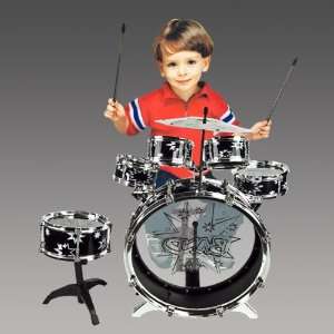  11pc Kids Boy Girl Drum Set Musical Instrument Toy Playset 