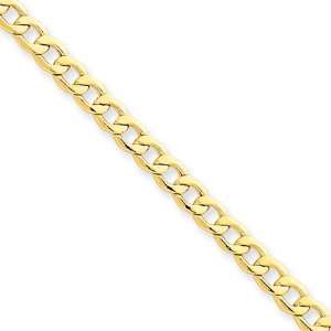    4.3mm, 14 Karat Yellow Gold, Curb Link Chain   24 inch Jewelry