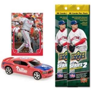   UD MLB Dodge Charger w/Cards Phillies Ryan Howard