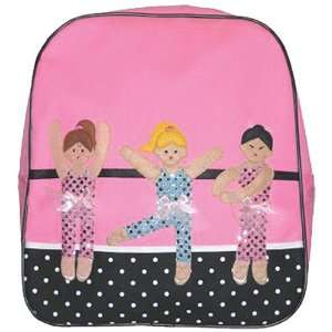  Kids Girls Pink Ballerina Backpack item# kk5924h Kitchen 