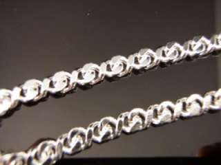 Silver Plated 20 5mm Women Mens Chain Necklace N31  