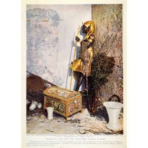  1923 Print Harry Burton King Tutankhamun Chest Alabaster 