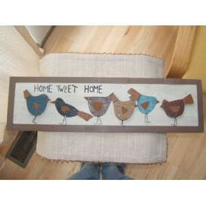  Home Tweet Home  Birds   Rustic Wood & Metal Sign Decor 