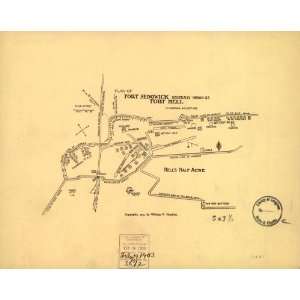com Civil War Map Plan of Fort Sedgwick generally known as Fort Hell 
