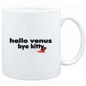  Mug White  Hello Venus bye kitty  Female Names Sports 