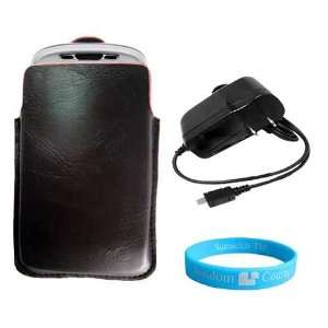 Brown Leatherette Holster Carrying Case for MyTouch Slide 