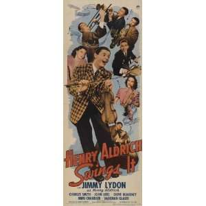  Henry Aldrich Swings It Poster Movie Insert 14 x 36 Inches 