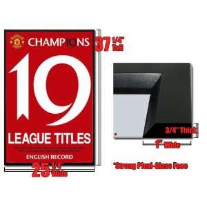  Framed Manchester United Champions League Titles Poster 