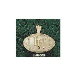 Lehigh Mountain Hawks 10K Gold LU Football Pendant  
