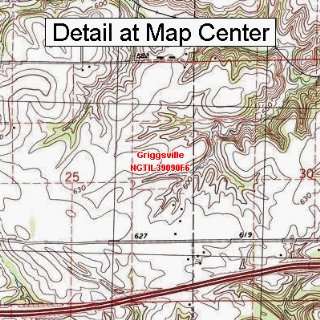  USGS Topographic Quadrangle Map   Griggsville, Illinois 