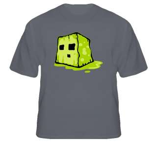 Minecraft Slime Cartoon Art Pc Game Single T Shirt  