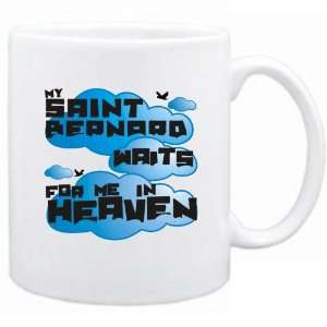 New  My Saint Bernard Waits For Me In Heaven  Mug Dog  