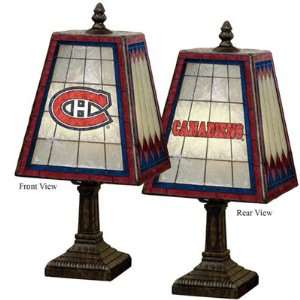  14 NHL Montreal Canadiens Hockey Stained Glass Table Lamp 