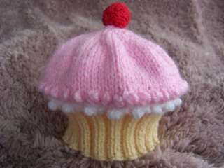 PRINTED PAPER KNITTING PATTERN (INSTRUCTIONS) TO MAKE CUPCAKES