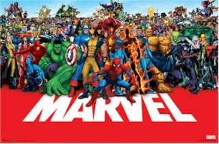 COMIC BOOK POSTER ~ MARVEL UNIVERSE COMPLETE CHARACTERS  
