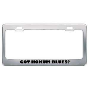 Got Hokum Blues? Music Musical Instrument Metal License Plate Frame 