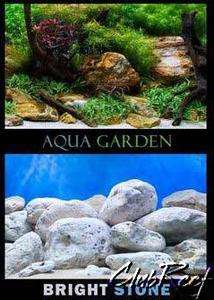 48 x 18 Aquatic Plant Garden/Stone Aquarium Background  
