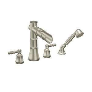  Moen Showhouse S8813BN Bathroom Roman Tub Faucets Brushed 