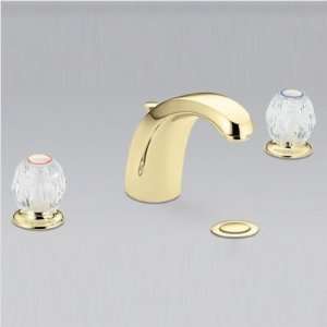   Widespread Bathroom Faucet in Polished Brass (Set of 4) Finish Chrome