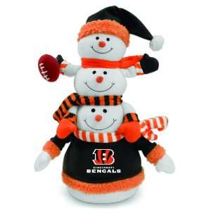 NFL Cincinnati Bengals Plush Towering Triple Snowman 