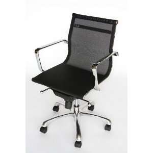  Modern Furniture  Chrome frame and mesh seat office chair 