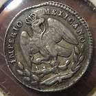 1865 z mexico empire of maximillian 5 centavos silver awsome