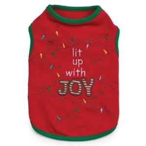  Zack & Zoey Polyester/Cotton Lit Up with Joy Dog Tee, XX 