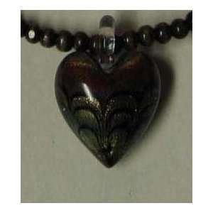 Glass Heart Pendant Jewelry