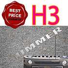Hummer H3 06 10 Stainless Steel Front Bumper Chrome Letters Trim Kit