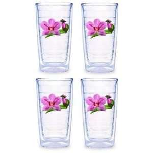  Tervis Tumblers   Orchids Pink   16 oz   set of 4 Patio 